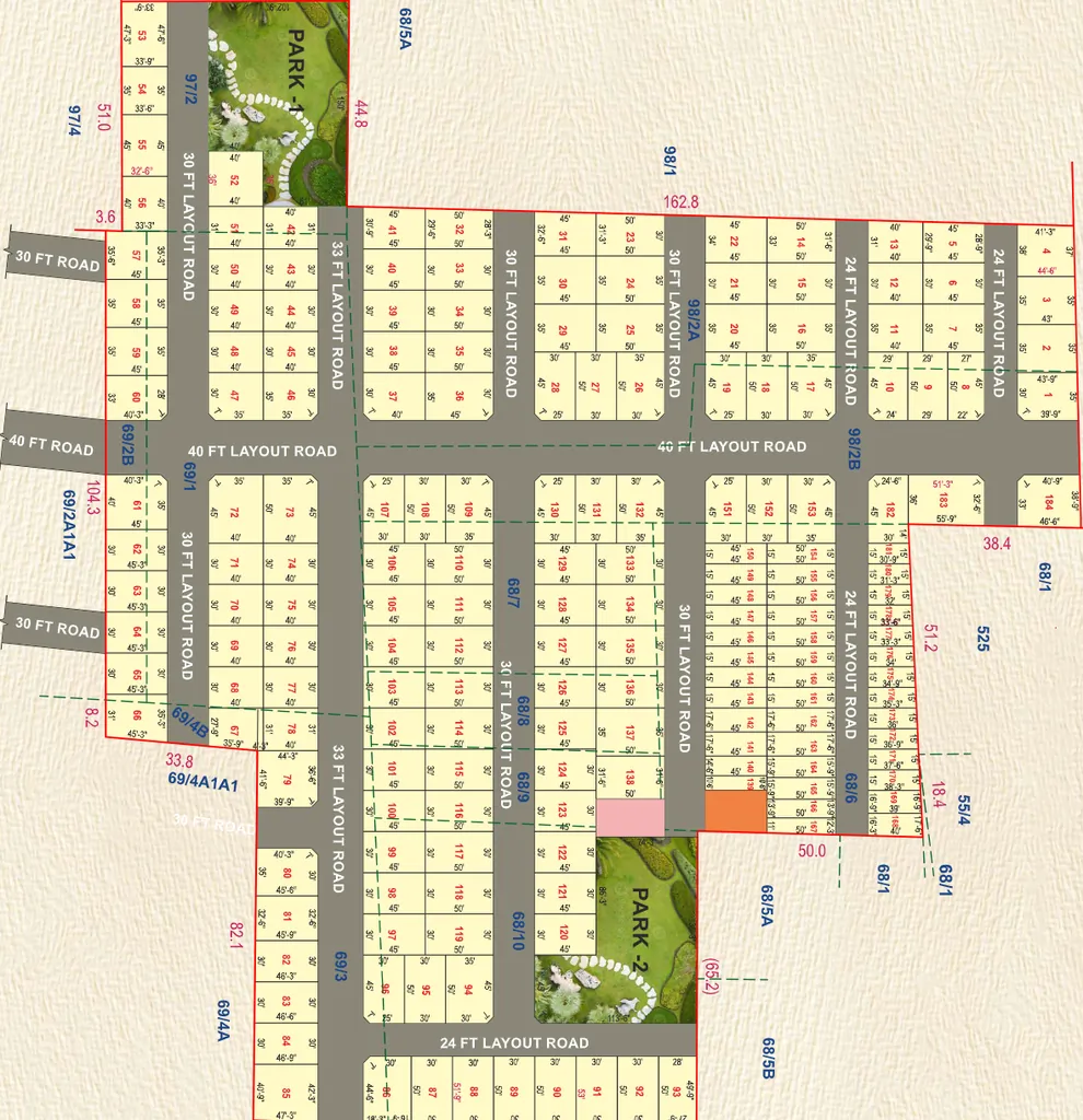 Master Plan of P&K Landmax Avenue in Saravanampatti, Coimbatore - Image 406791