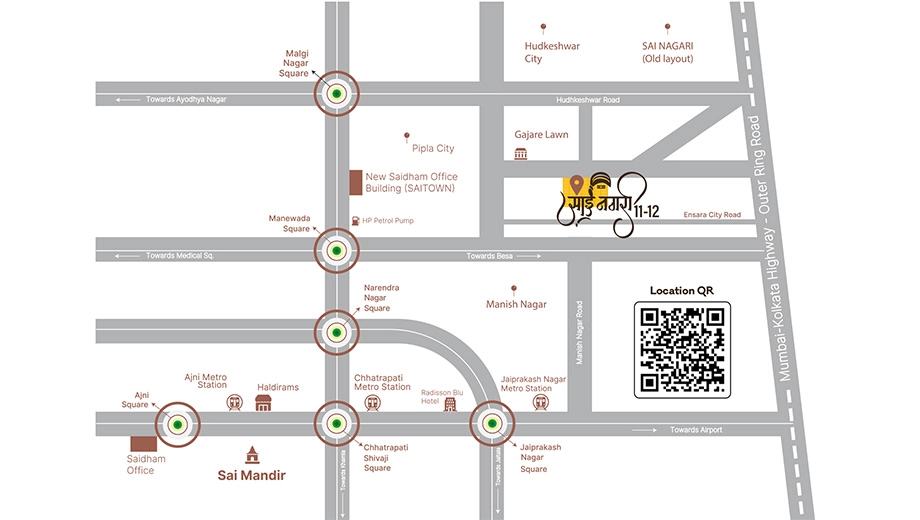 Location of Saidham Sai Nagri 11 - Image 406839
