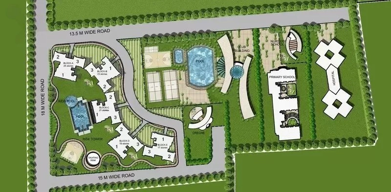Master Plan of Ramprastha Rise in Sector 37D, Gurgaon - Image 406857