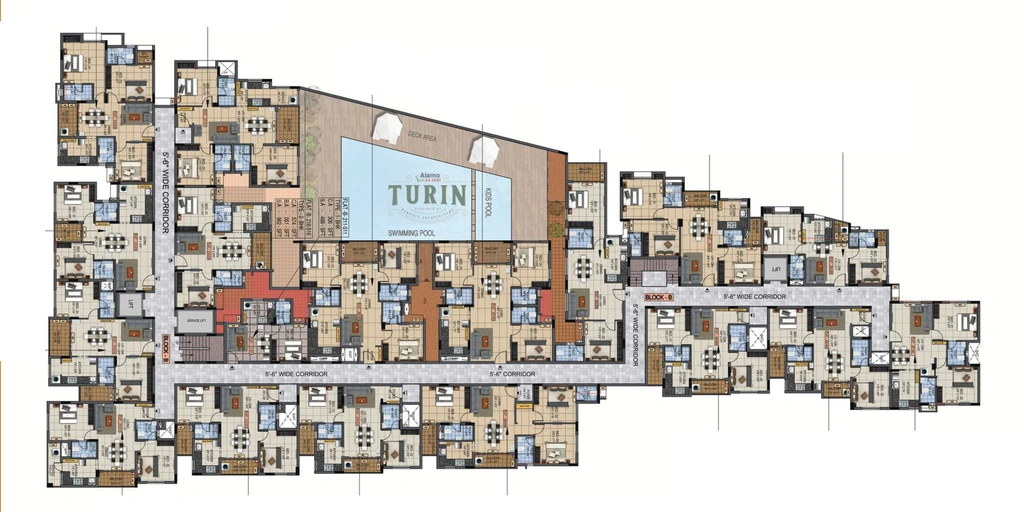 Floor Plan of Alamo XS Real Turin in Tatabad, Coimbatore - Image 406888