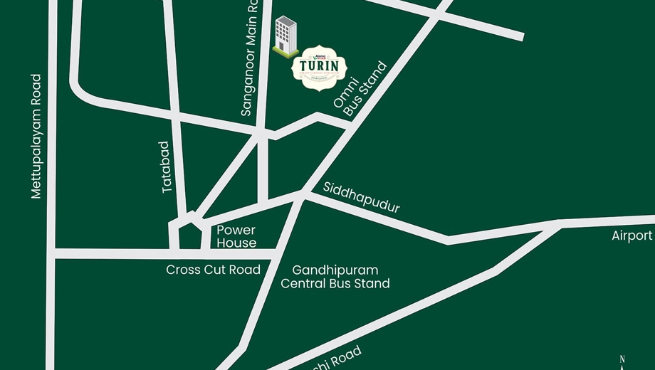 Location of Alamo XS Real Turin - Image 406886
