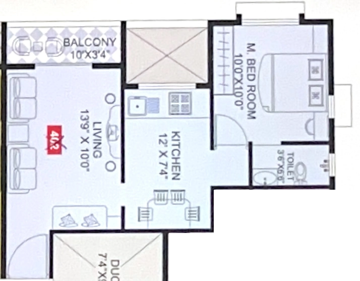 1 BHK Flat in Amogh Apartment in Warje, Pune - Image 919784