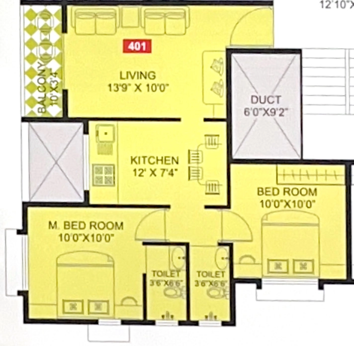 1 BHK Flat in Amogh Apartment in Warje, Pune - Image 919785