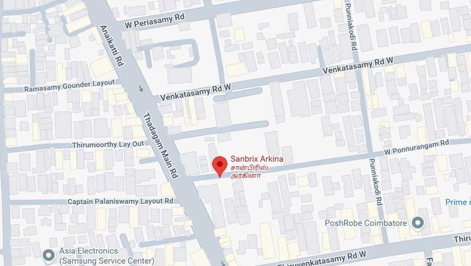 Location of Sanbrix Arkina in RS Puram, Coimbatore - Image 406924