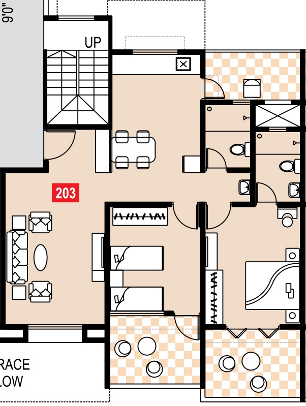 2 BHK Flat in Rahul Park in Warje, Pune - Image 919791