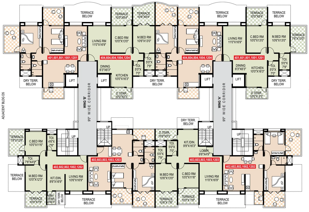 Floor Plan of Rahul Park in Warje, Pune - Image 406937