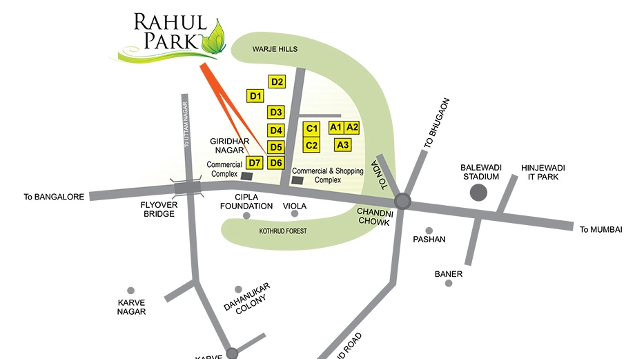 Location of Rahul Park in Warje, Pune - Image 406936