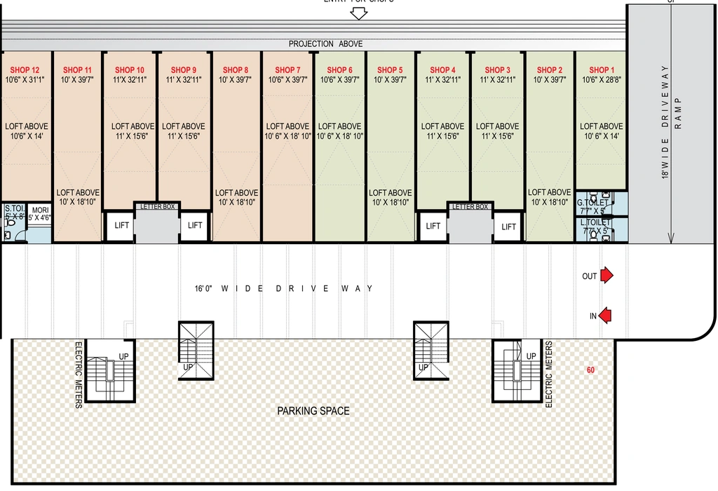 Floor Plan of Commercial Rahul Park in Warje, Pune - Image 406942
