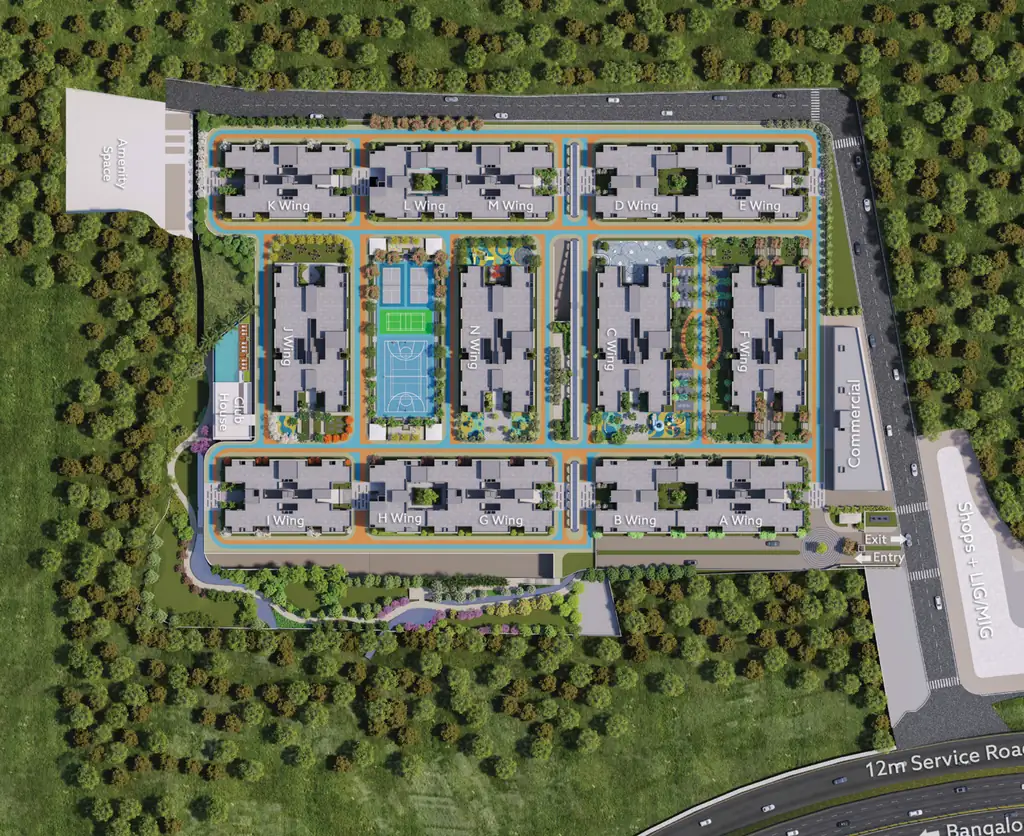 Master Plan of LJB One Park Place in Warje, Pune - Image 406962