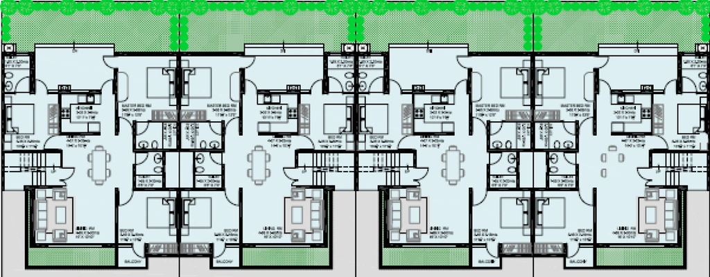 Floor Plan of Vatika Primrose Floors in Sector 82, Gurgaon - Image 406989