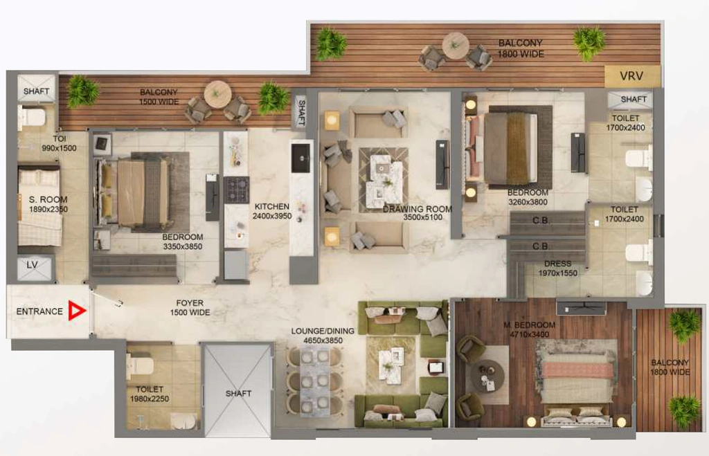 3.5 BHK Flat in One The Saavira in Sector 48, Gurgaon - Image 919826