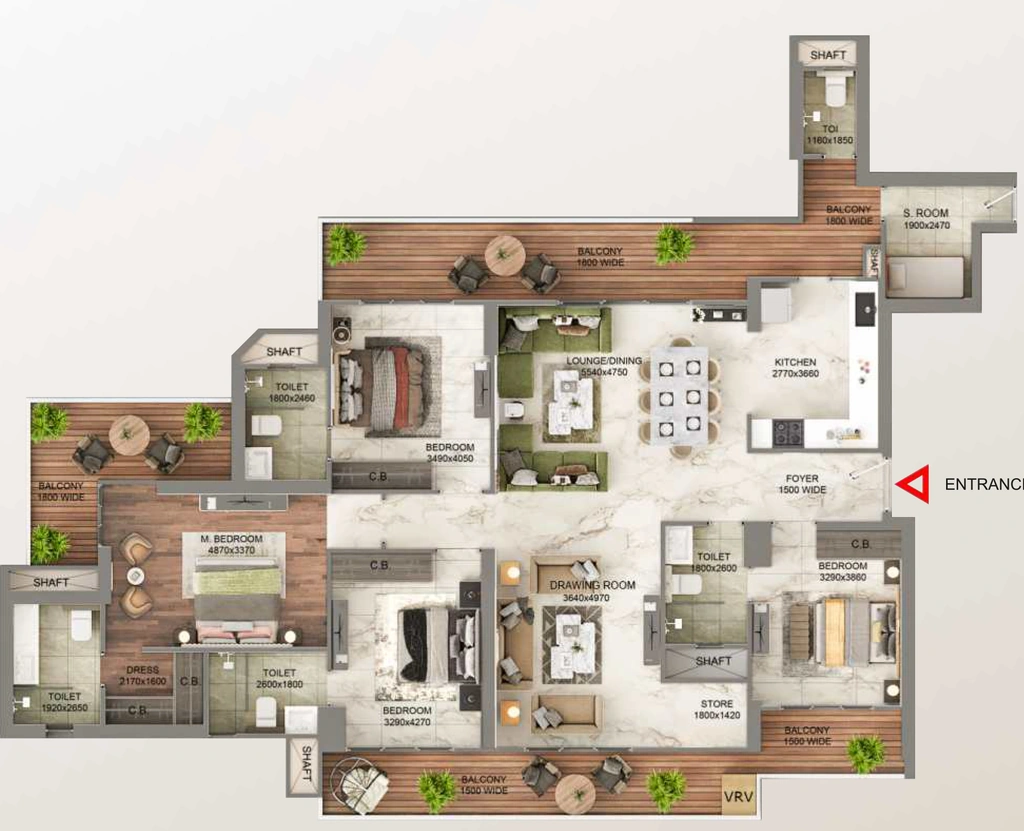 4.5 BHK Flat in One The Saavira in Sector 48, Gurgaon - Image 919827