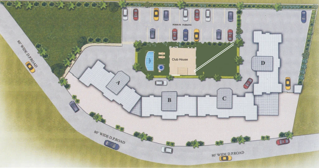 Master Plan of Shree Saffron Hillscapes in Wanowrie, Pune - Image 407015