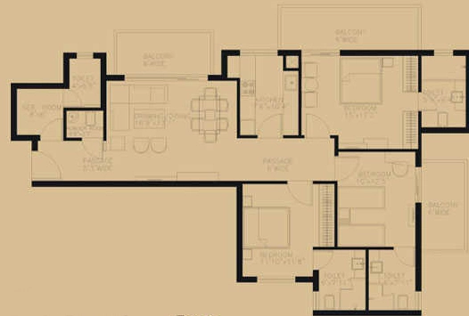 3 BHK Flat in TDI Ourania in Sector 53, Gurgaon - Image 919831