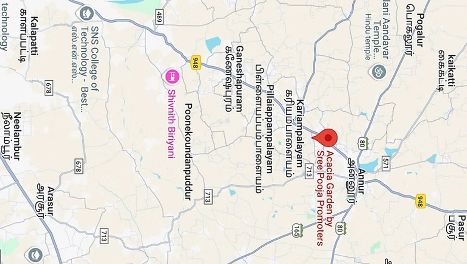 Location of Sree Pooja Acacia Garden - Image 407029