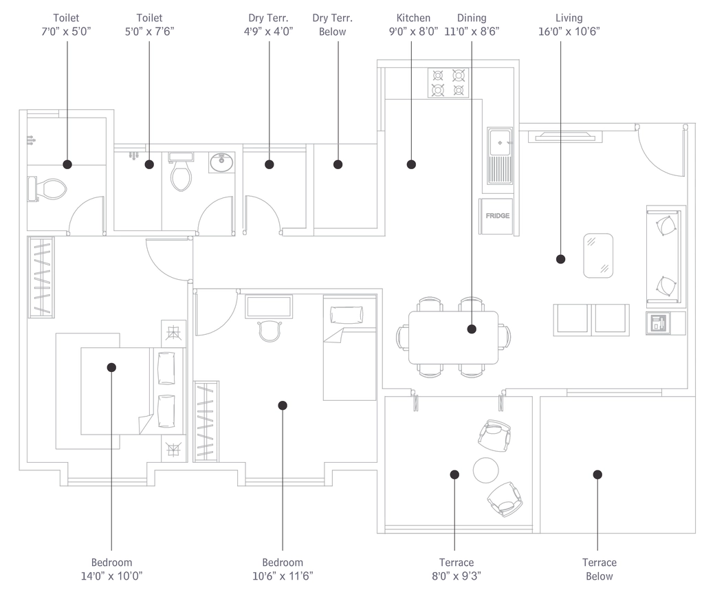 2 BHK Flat in Satish Bora Libero in Warje, Pune - Image 919833