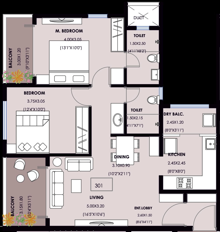2 BHK Flat in SJ SkySqure in Warje, Pune - Image 919871