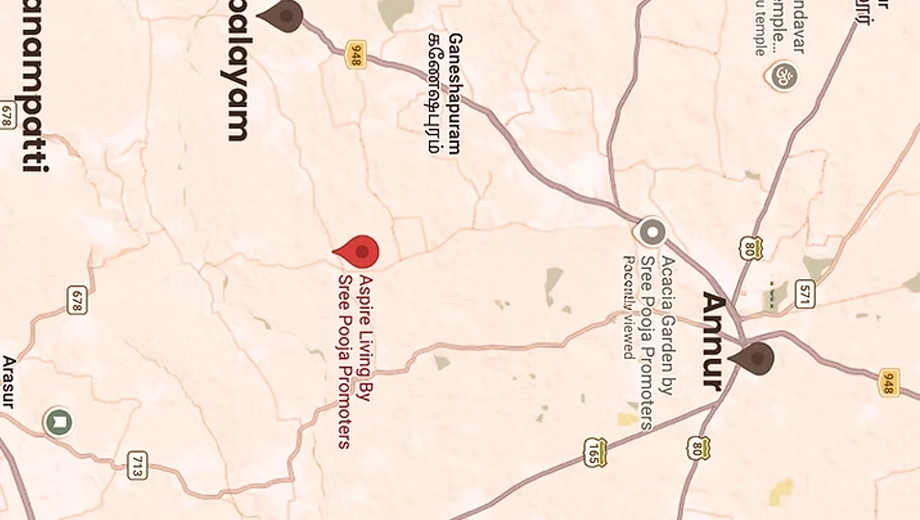 Location of Sree Pooja Aspire Living - Image 407051