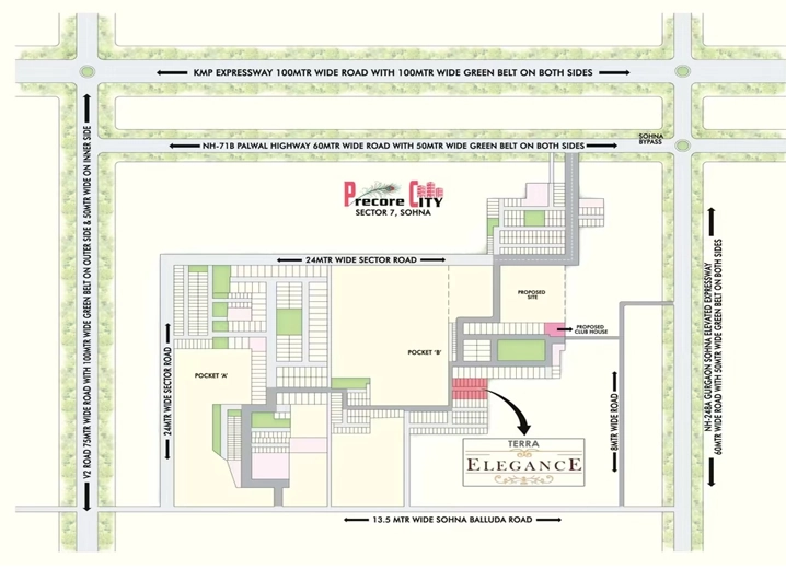 Master Plan of Terra Elegance Independent Residential Floor in Sohna Road, Gurgaon - Image 407110