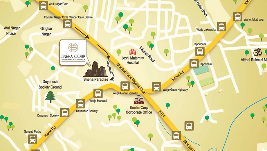 Location of Sneha Paradise - Image 407114