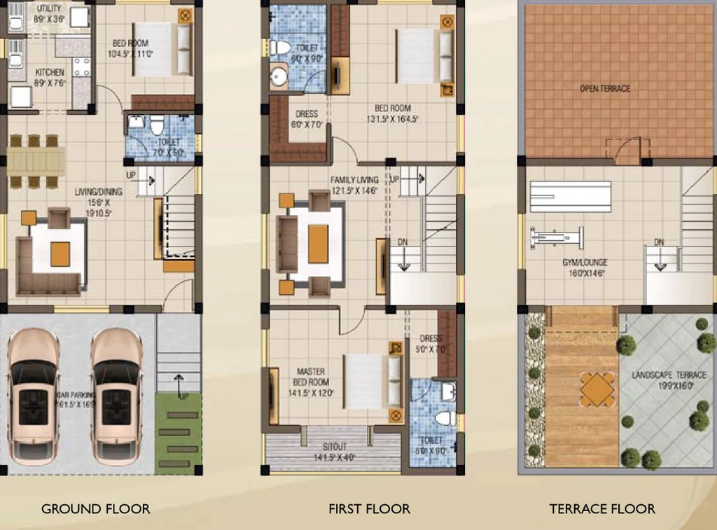 3 BHK House/Villa in Mayflower Vista Oceana in Padur, Chennai - Image 919891