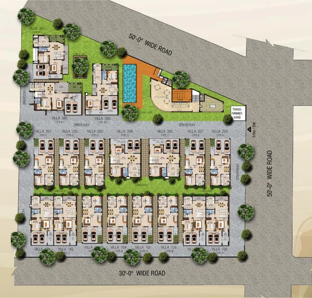Master Plan of Mayflower Vista Oceana in Padur, Chennai - Image 407131