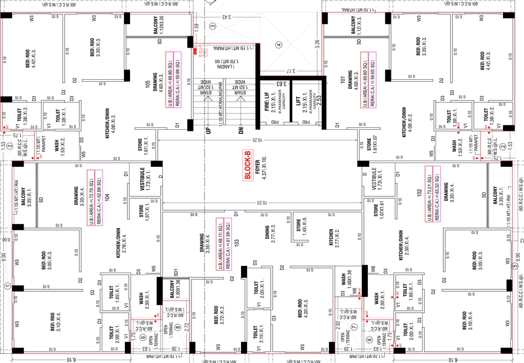 Floor Plan of Karma Sundaram Sparsh in Ghuma, Ahmedabad - Image 407148