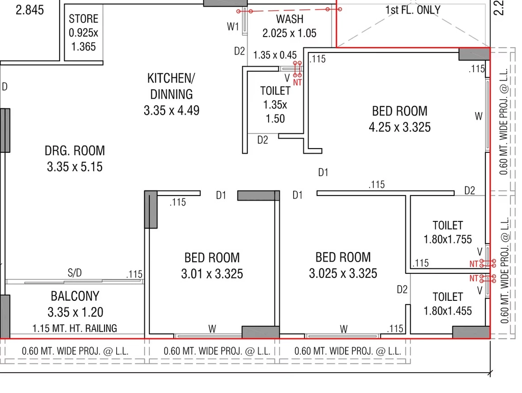 3 BHK Flat in Maruti Shantam in Chandkheda, Ahmedabad - Image 919923