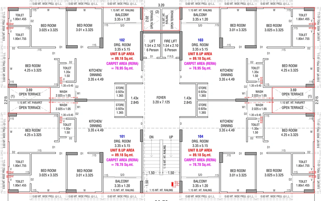 Floor Plan of Maruti Shantam in Chandkheda, Ahmedabad - Image 407188