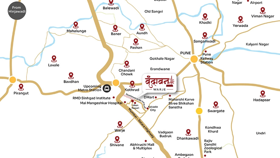 Location of Parmeshwari Vrindavan - Image 407199
