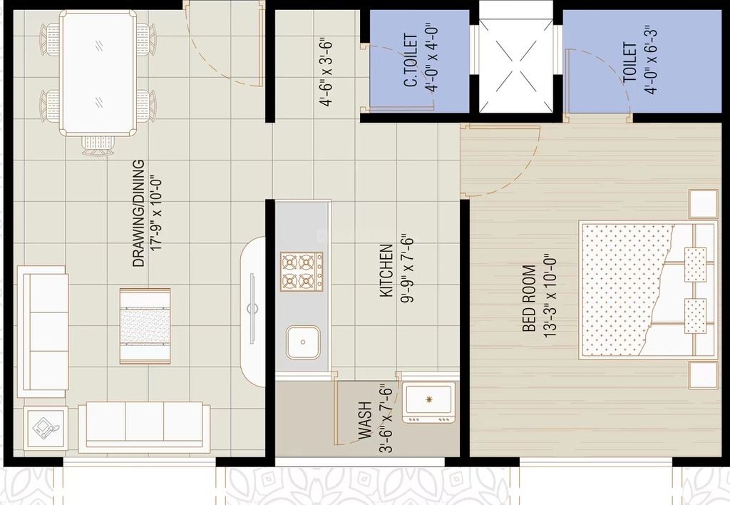 1 BHK Flat in Pratham Prime in Ghuma, Ahmedabad - Image 919926