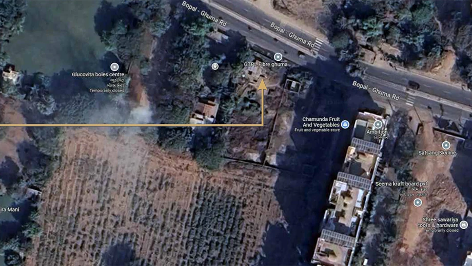 Location of Pratham Prime in Ghuma, Ahmedabad - Image 407205