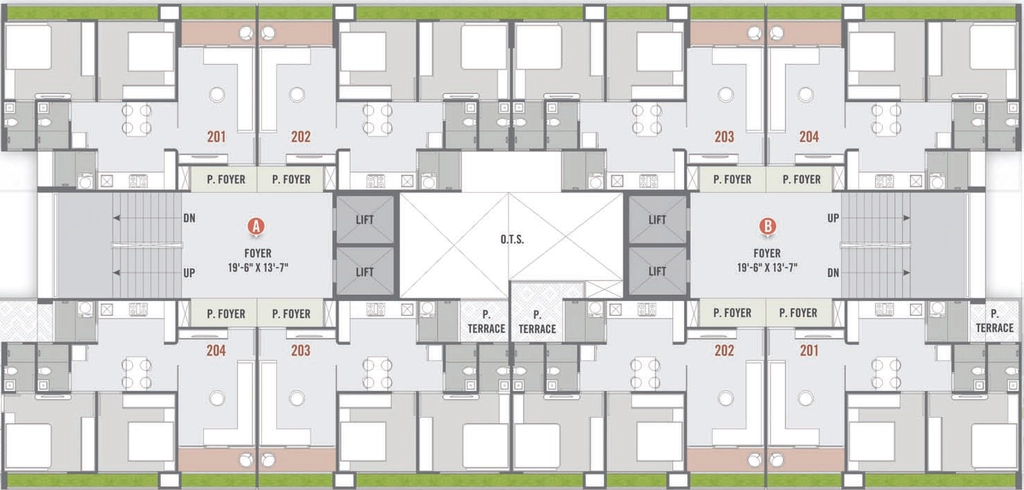 Floor Plan of Sharnam Pushpam Elegance in Vatva, Ahmedabad - Image 407216