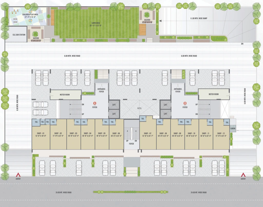 Master Plan of Sharnam Pushpam Elegance in Vatva, Ahmedabad - Image 407215