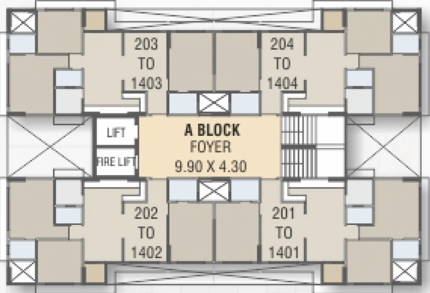 Floor Plan of Saral Sparsh Arham in Vasna, Ahmedabad - Image 407243