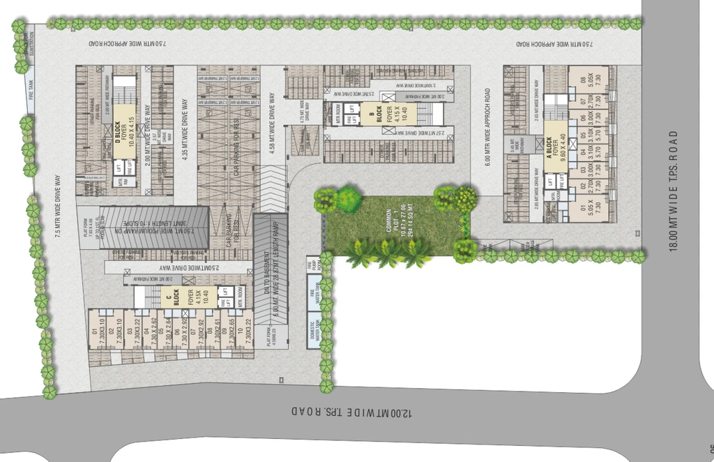 Master Plan of Commercial Saral Sparsh Arham in Vasna, Ahmedabad - Image 407247