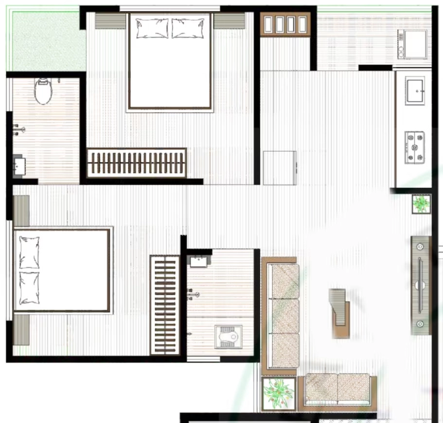 2 BHK Flat in Shiv Silicon Valley in Vastral, Ahmedabad - Image 919941