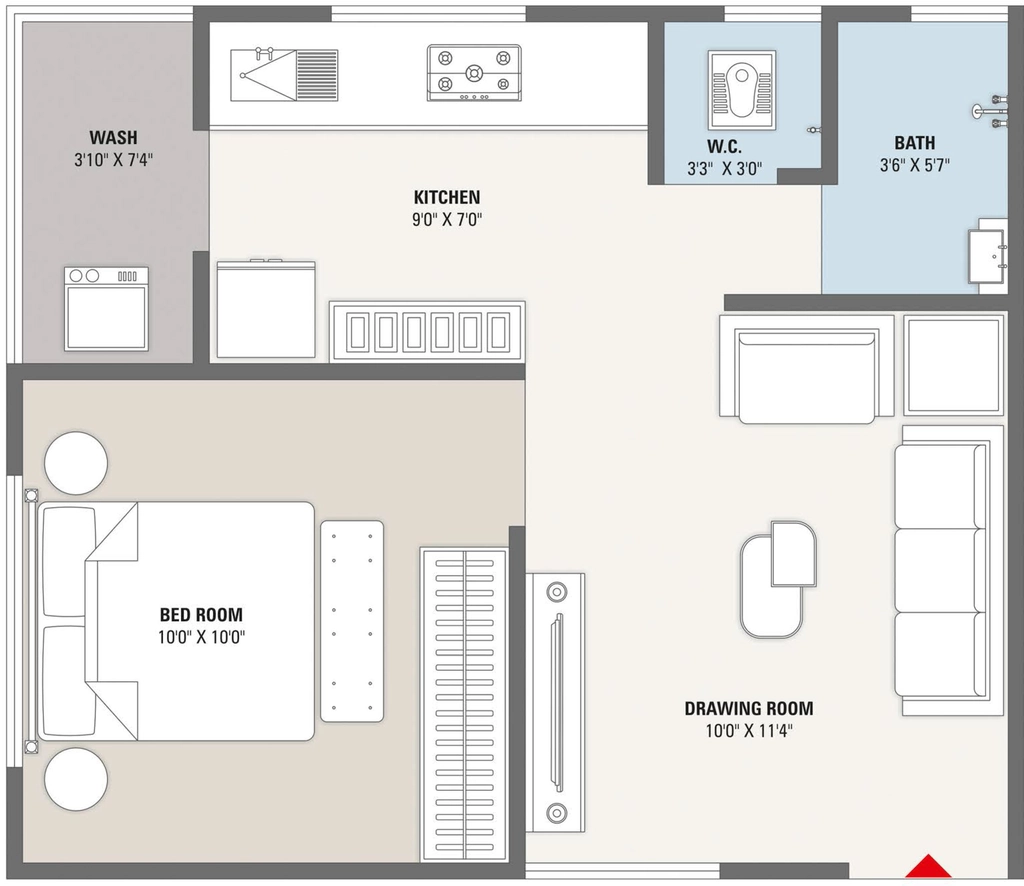 1 BHK Flat in Shree Shivanta 84 in GIDC Naroda, Ahmedabad - Image 919965