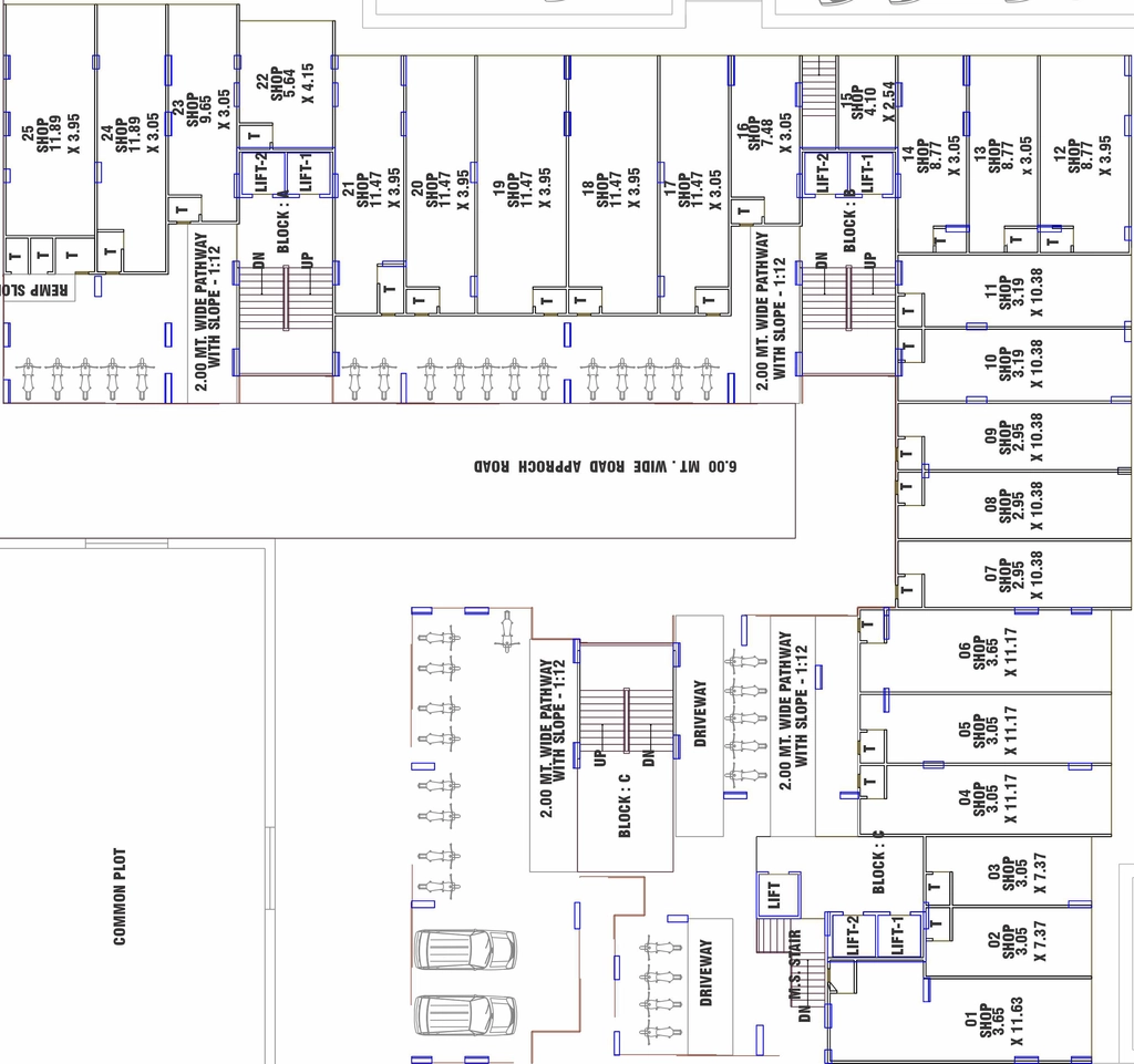 Floor Plan of Commercial Shree Keshavam Heights in Nana Chiloda, Ahmedabad - Image 407370