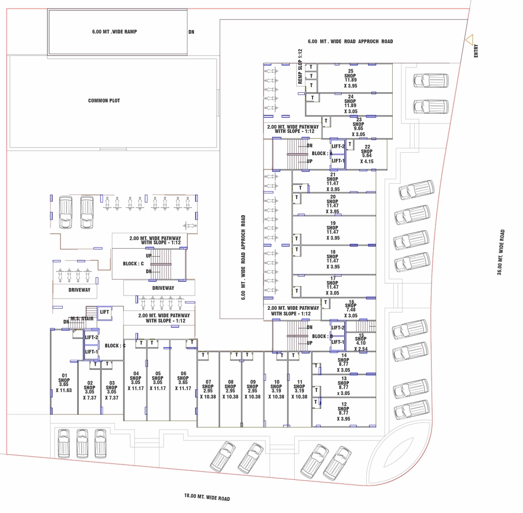 Master Plan of Commercial Shree Keshavam Heights in Nana Chiloda, Ahmedabad - Image 407369