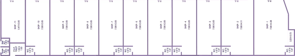 Floor Plan of Commercial Shreemad Elenza in Vastral, Ahmedabad - Image 407399