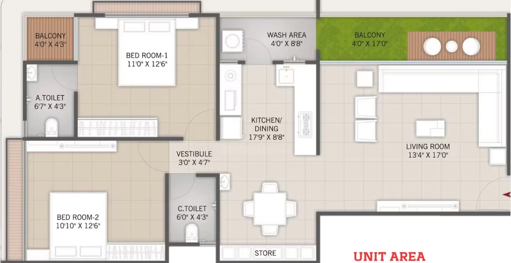 2 BHK Flat in Shubharambh Residency in Hanspura, Ahmedabad - Image 919981