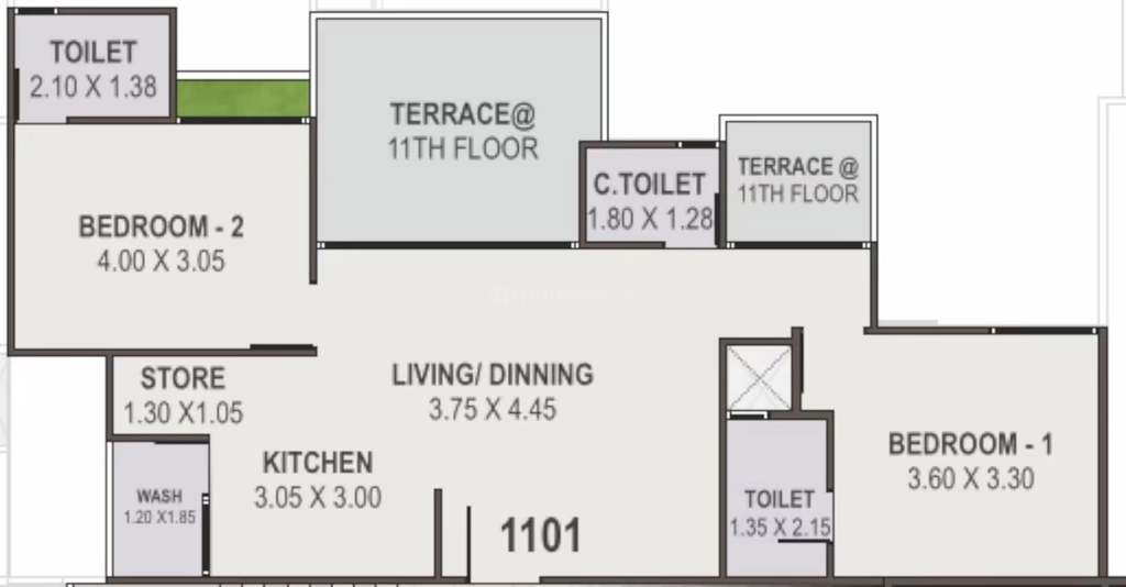 2 BHK Flat in Shyam Bhavya Elan in Nirnay Nagar, Ahmedabad - Image 919986
