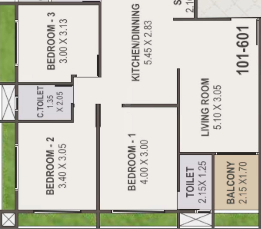 3 BHK Flat in Shyam Bhavya Elan in Nirnay Nagar, Ahmedabad - Image 919987