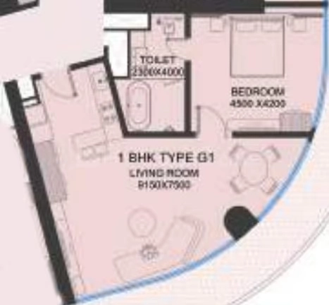 1 BHK Flat in Central Park The Selene Tower in Sector 48, Gurgaon - Image 920006