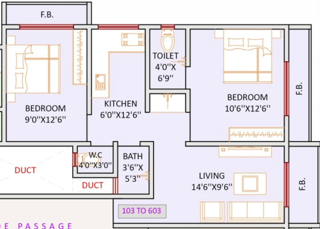 2 BHK Flat in Golden Paradise in Nalasopara West, Palghar - Image 920009