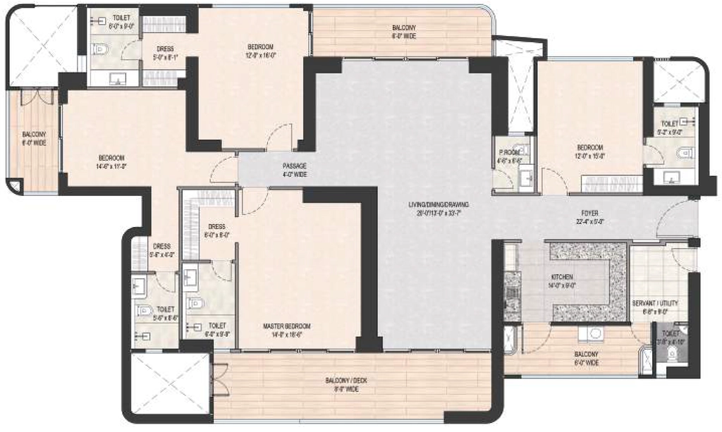 4 BHK Flat in Dalcore the Falcon in Sector 53, Gurgaon - Image 920020
