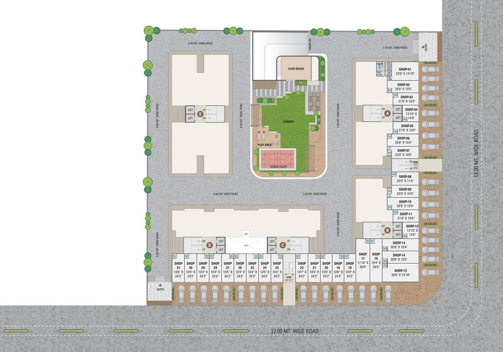 Master Plan of Shree Divine Elegance in Vinzol, Ahmedabad - Image 407505