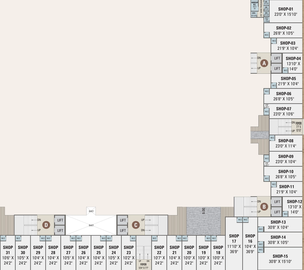 Floor Plan of Commercial Divine Elegance in Vinzol, Ahmedabad - Image 407519
