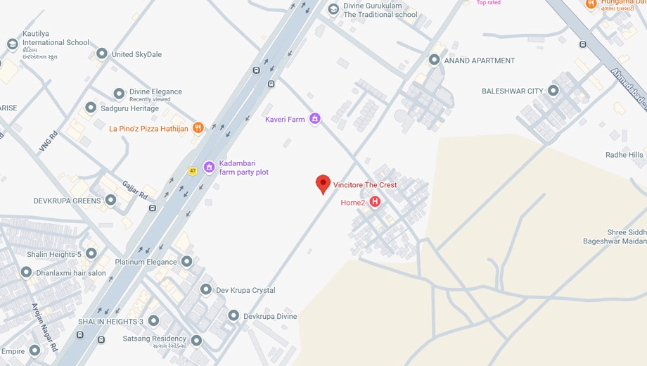Location of Commercial Vincitore The Crest - Image 407538
